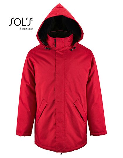 SOL´S Jacke Robyn mit gesteppter Fütterung, Black XS, L02109 – Red