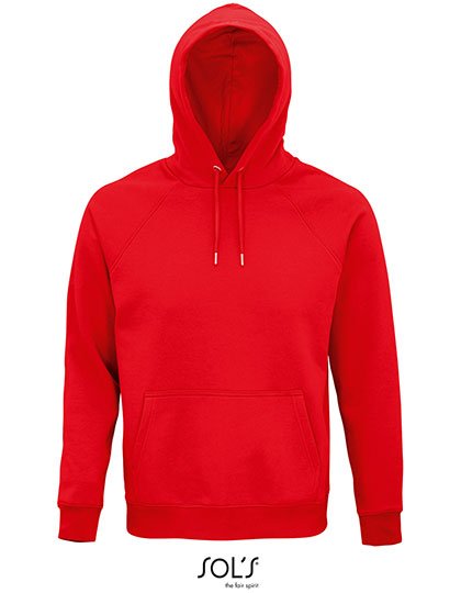 SOL´S Sweat à capuche durable Stellar avec manches raglan, Black XS, L03568 – Red