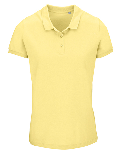 SOL'S Organic Cotton Polo Shirt with Button Placket, White XS, L03575 – Light Yellow