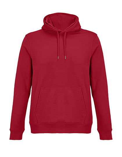 SOL´S Felpa con cappuccio in Cotone Biologico Terry con Cappuccio, Arctic Blue XS, L04232 – Folk Red