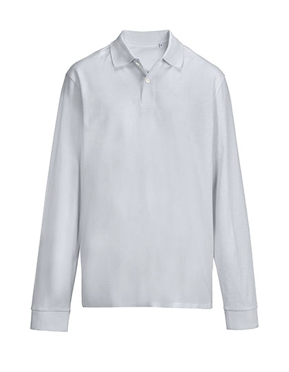 Unisex Pacific Polo Shirt Longsleeve – Pure Grey