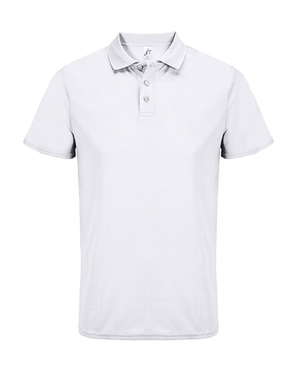 Polo de sport unisexe Pitcher – White