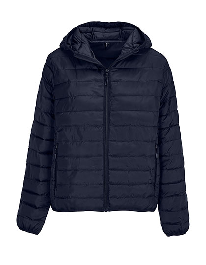 Women´s Stream Lightweight Hooded Padded Jacket – French Navy