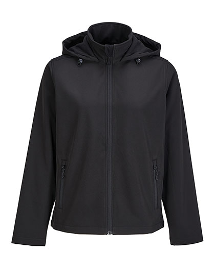 Women's Race Softshell Hooded Jacket – Black