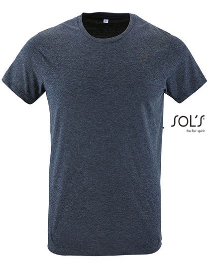 SOL´S Regent Fit T-Shirt White XXL (L149) – Heather Denim