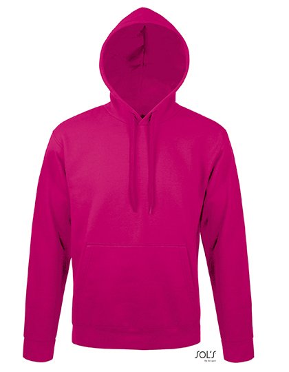 SOL´S Felpa con cappuccio aderente per Bambini, White XS, L330 – Fuchsia