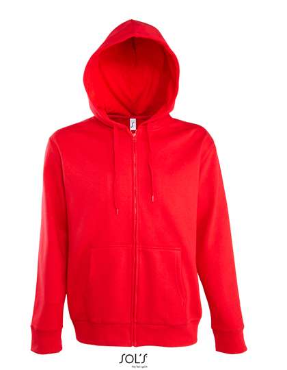 SOL'S Hoodie with Zip for Kids, Black S, L478 – Red