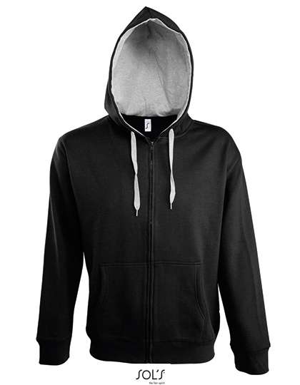 SOL´S Sweatshirt mit kontrastfarbener Kapuze für Herren