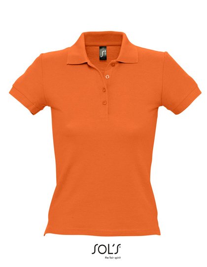 SOL´S Polo près du corps en Coton, Chocolate XL, L519 – Orange