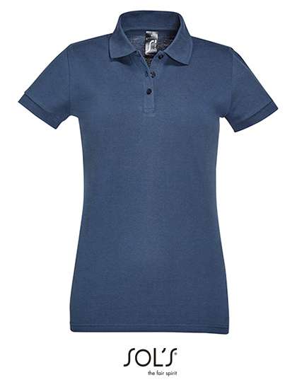 SOL´S Polo coupe ajustée pour femmes Coton, Apple Green M, L526 – Denim