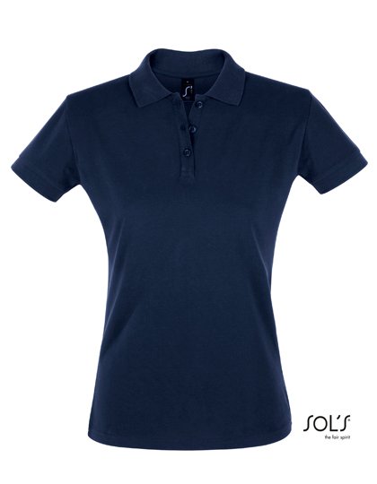 SOL´S Polo coupe ajustée pour femmes Coton, Apple Green M, L526 – French Navy