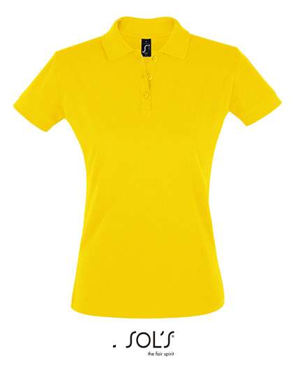 SOL´S Polo coupe ajustée pour femmes Coton, Apple Green M, L526 – Gold