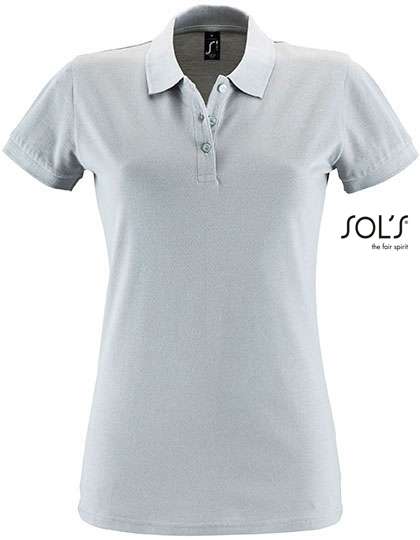 SOL´S Polo coupe ajustée pour femmes Coton, Apple Green M, L526 – Pure Grey