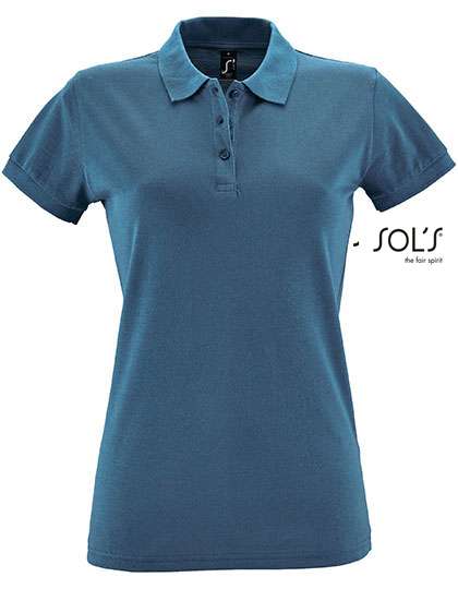 SOL´S Polo coupe ajustée pour femmes Coton, Apple Green M, L526 – Slate Blue