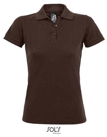 SOL´S Polo Prime, coupe regular pour femmes, Burgundy S, L528 – Chocolate