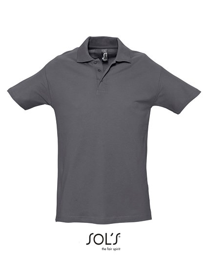 SOL´S Polo-Shirt Spring II aus Baumwolle, Golf Green M, L562 – Mouse Grey (Solid)