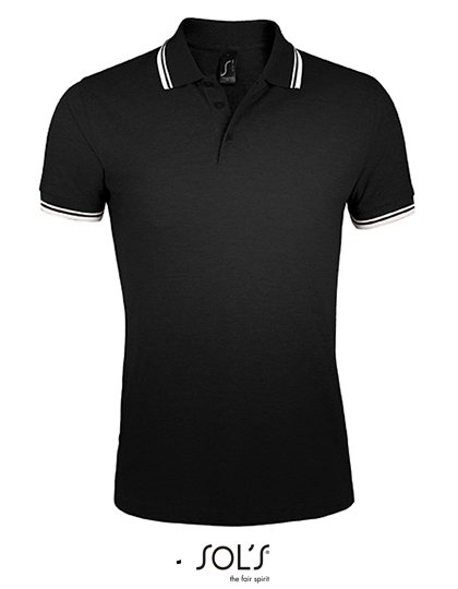 SOL´S Sweat-shirt à capuche avec couleurs contrastées – Black/White