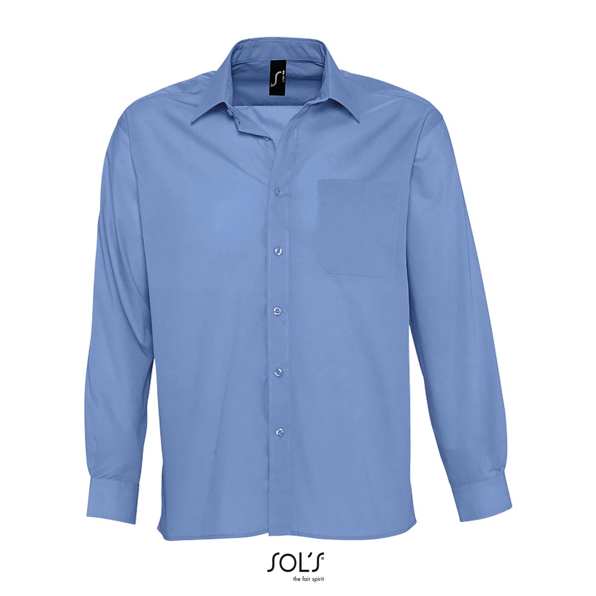 SOL´S Popeline-Shirt Baltimore mit Brusttasche, Black S, L623 – Bild 3