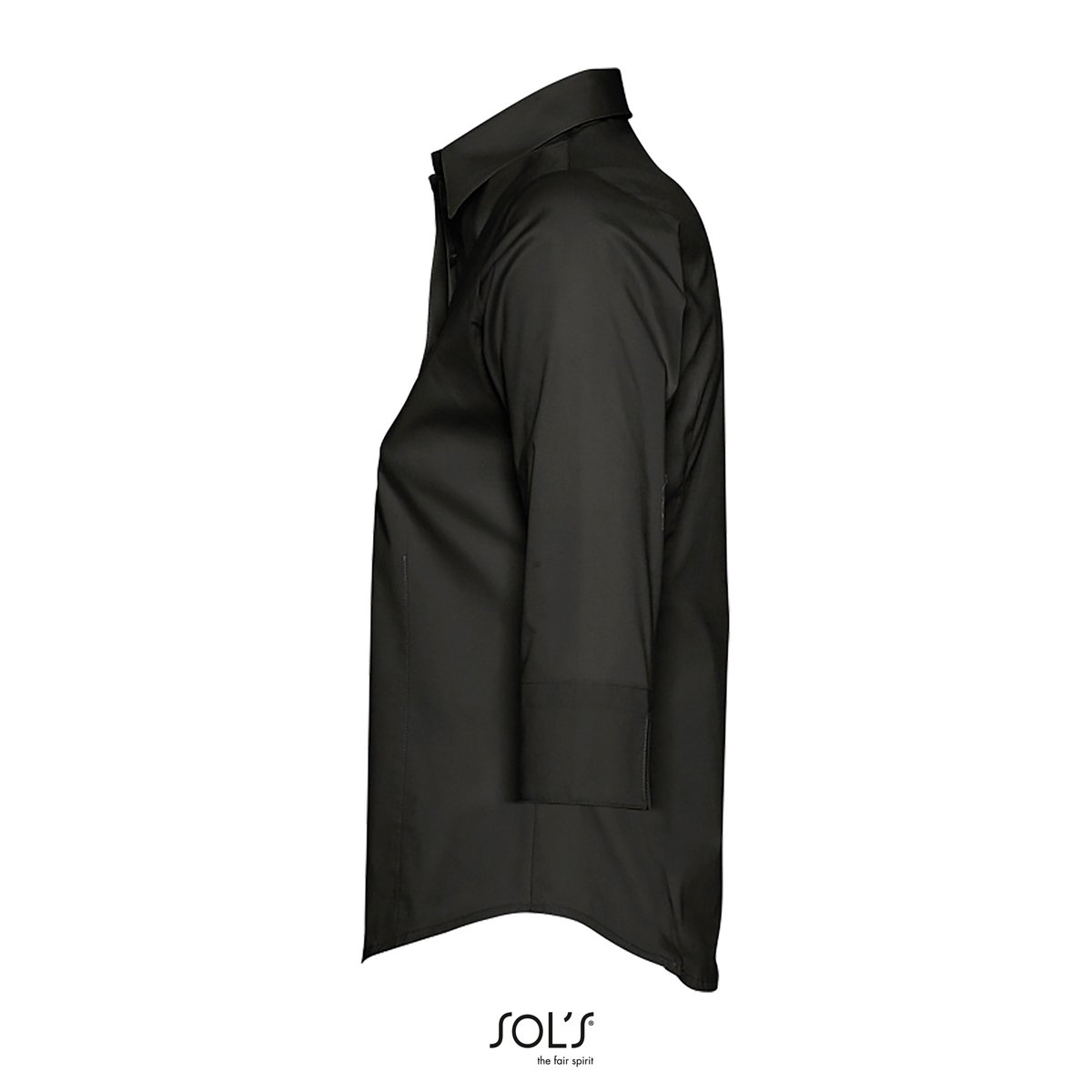 SOL´S Camicetta stretch con maniche 3/4 da Donna, Dark Blue M, L631 – immagine 5
