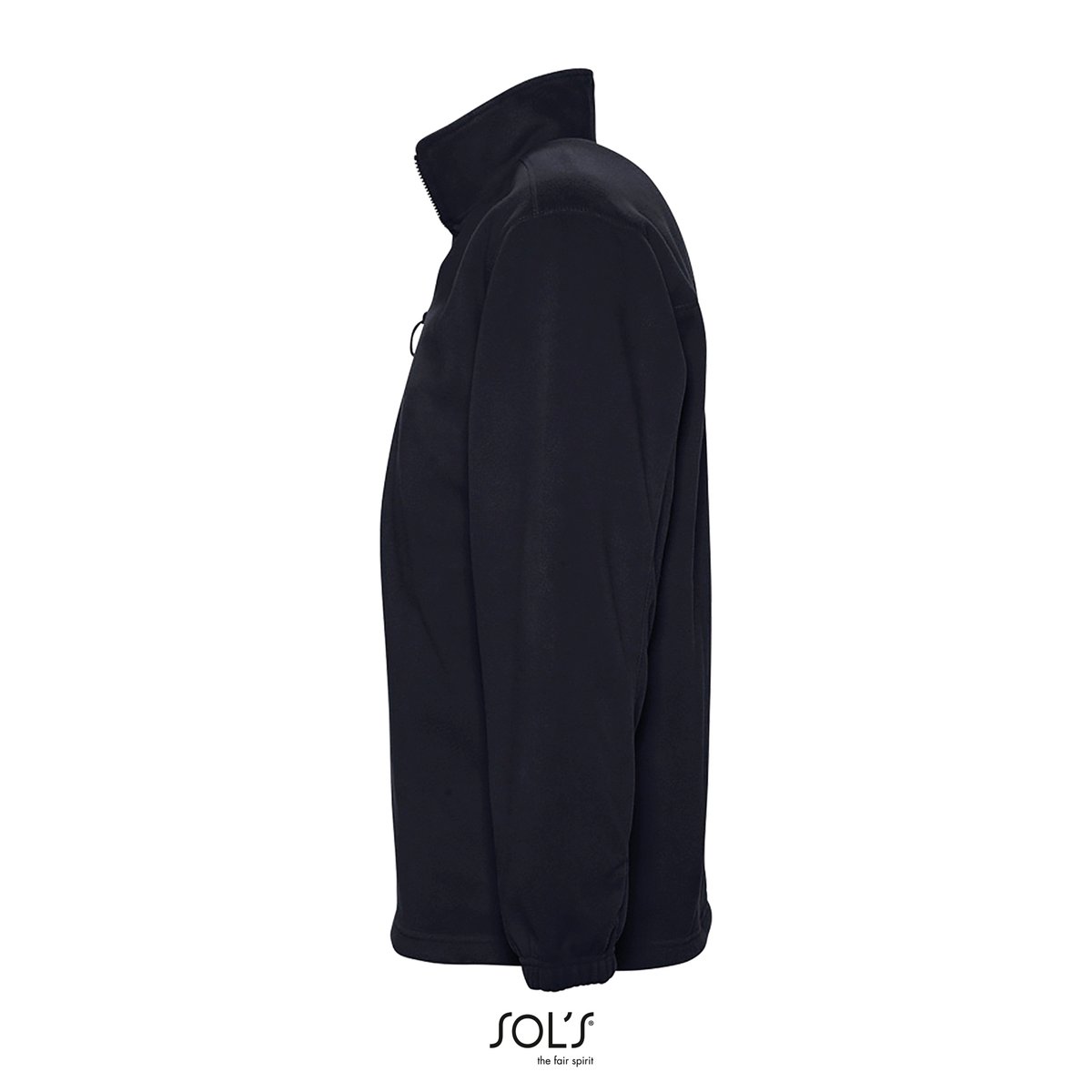 SOL´S Pullover in pile Half-Zip con coulisse, Black S, L740 – immagine 5