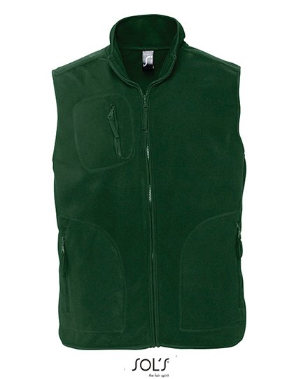 SOL´S Gilet in pile Norway con tasche con Zip, Orange M, L741 – Fir Green