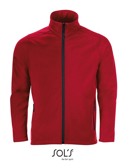 SOL´S Giacca Softshell con tasche con Zip da Uomo, Bottle Green S, L837 – Pepper Red