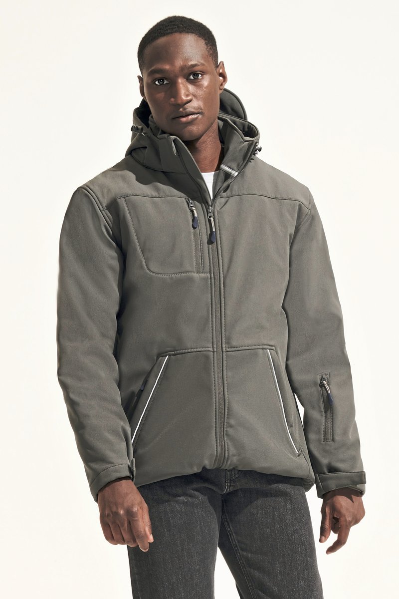 SOL´S Softshelljacke mit abnehmbarer Kapuze für Herren