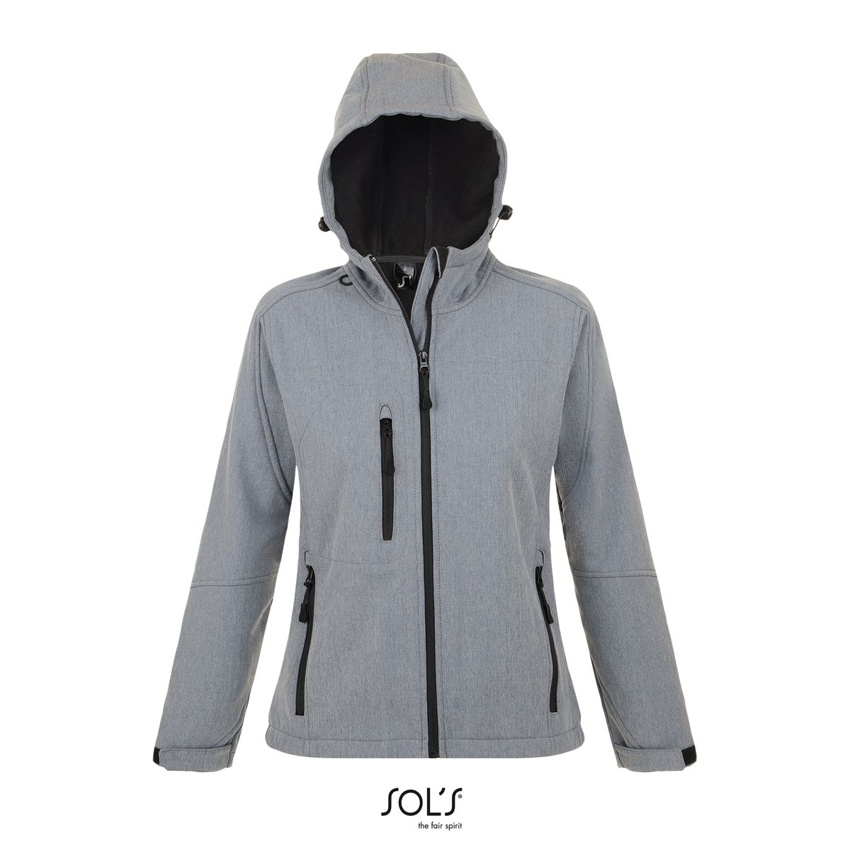 SOL'S Softshell Jacket with Hood Replay for Women, Pepper Red S, L849 – image 3