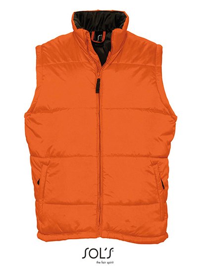 SOL´S Bodywarmer déperlant avec poches, Black XL, L868 – Orange