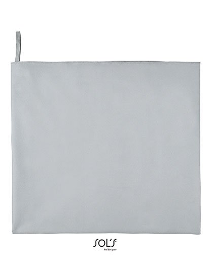 SOL´S Asciugamano in microfibra Atoll 70, 90% Poliestere, Apple Green 70 x 120 cm, L906 – Pure Grey