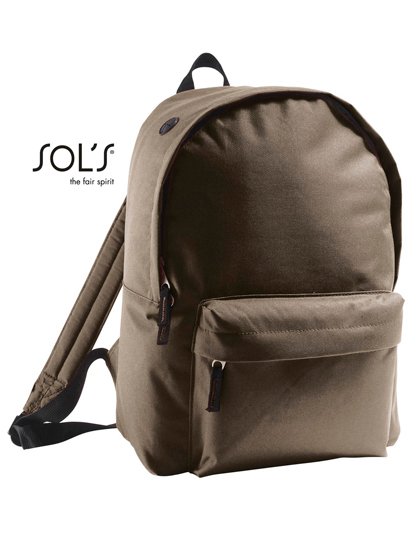 SOL´S Sac à dos Rider avec sortie pour écouteurs, Orange 14 x 28 x 40 cm, LB70100 – Chocolate