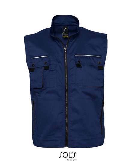 SOL'S Bodywarmer Zenith Pro avec poches, Black S, LP80500 – Navy