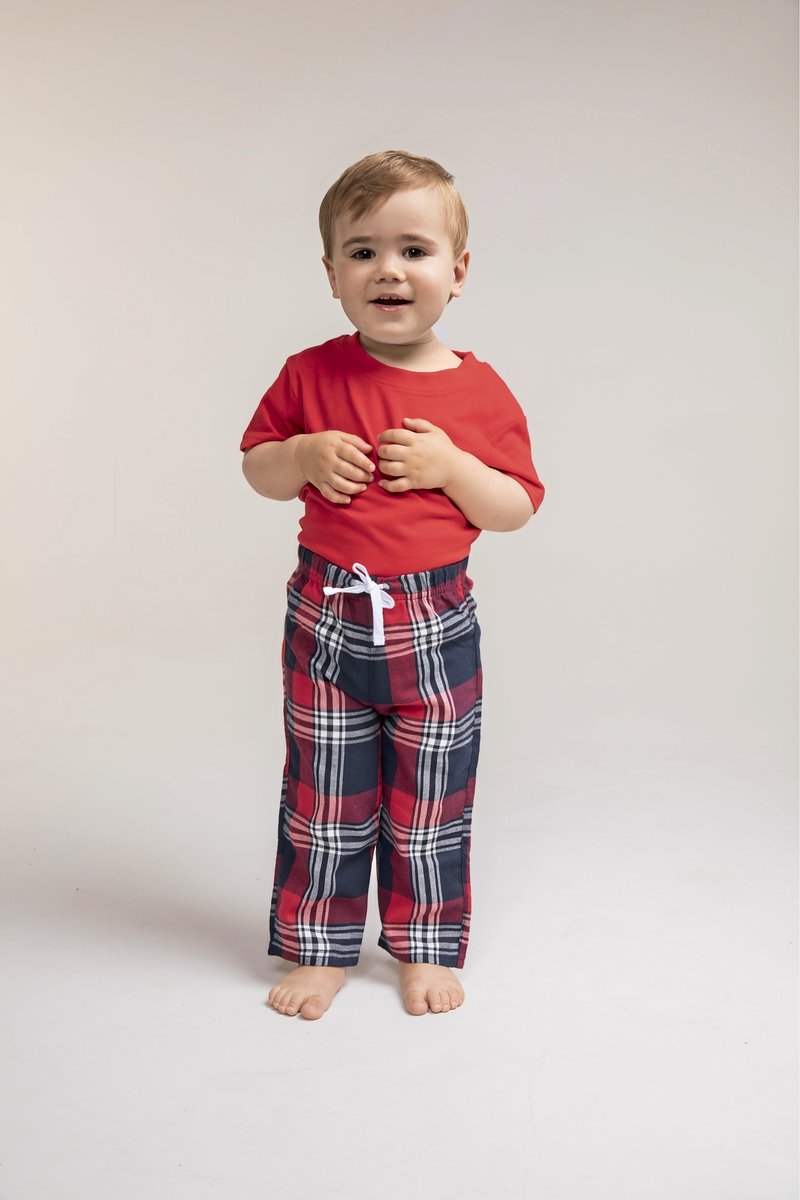 Larkwood Baby Tartan Hosen aus Baumwoll-Flanell