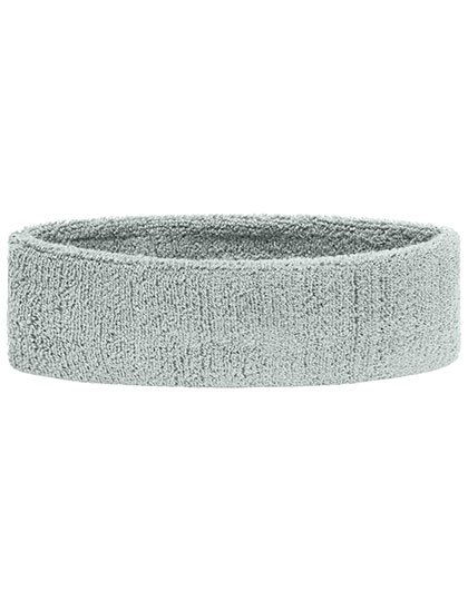 Myrtle beach Fascia per Capelli in Spugna, 80% Cotone, 5,5 cm, Aqua One Size, MB042 – Light Grey