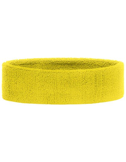 Myrtle beach Fascia per Capelli in Spugna, 80% Cotone, 5,5 cm, Aqua One Size, MB042 – Light Yellow