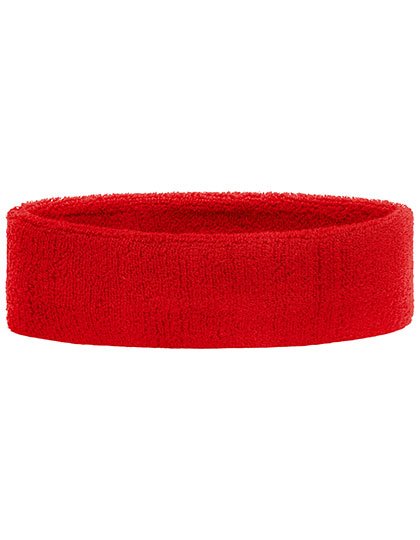 Myrtle beach Fascia per Capelli in Spugna, 80% Cotone, 5,5 cm, Aqua One Size, MB042 – Red