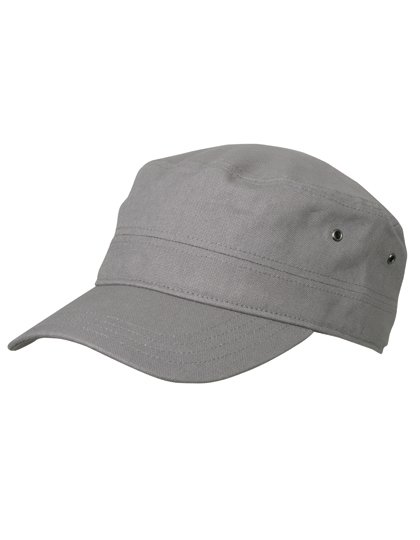 Myrtle beach Militär-Cap aus Baumwollcanvas mit Velcro – Dark Grey