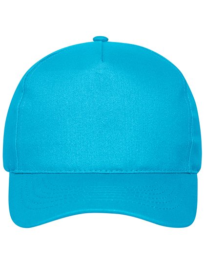 Myrtle beach Sustainable 5 Panel Cap Organic Cotton, Black One Size, MB6237 – Turquoise