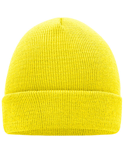 Myrtle beach Gestrickte Mütze aus 100% Polyacryl, Bright Yellow One Size, MB7500 – Yellow