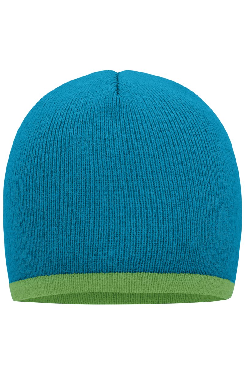 Myrtle beach Strickmütze mit kontrastierendem Saum