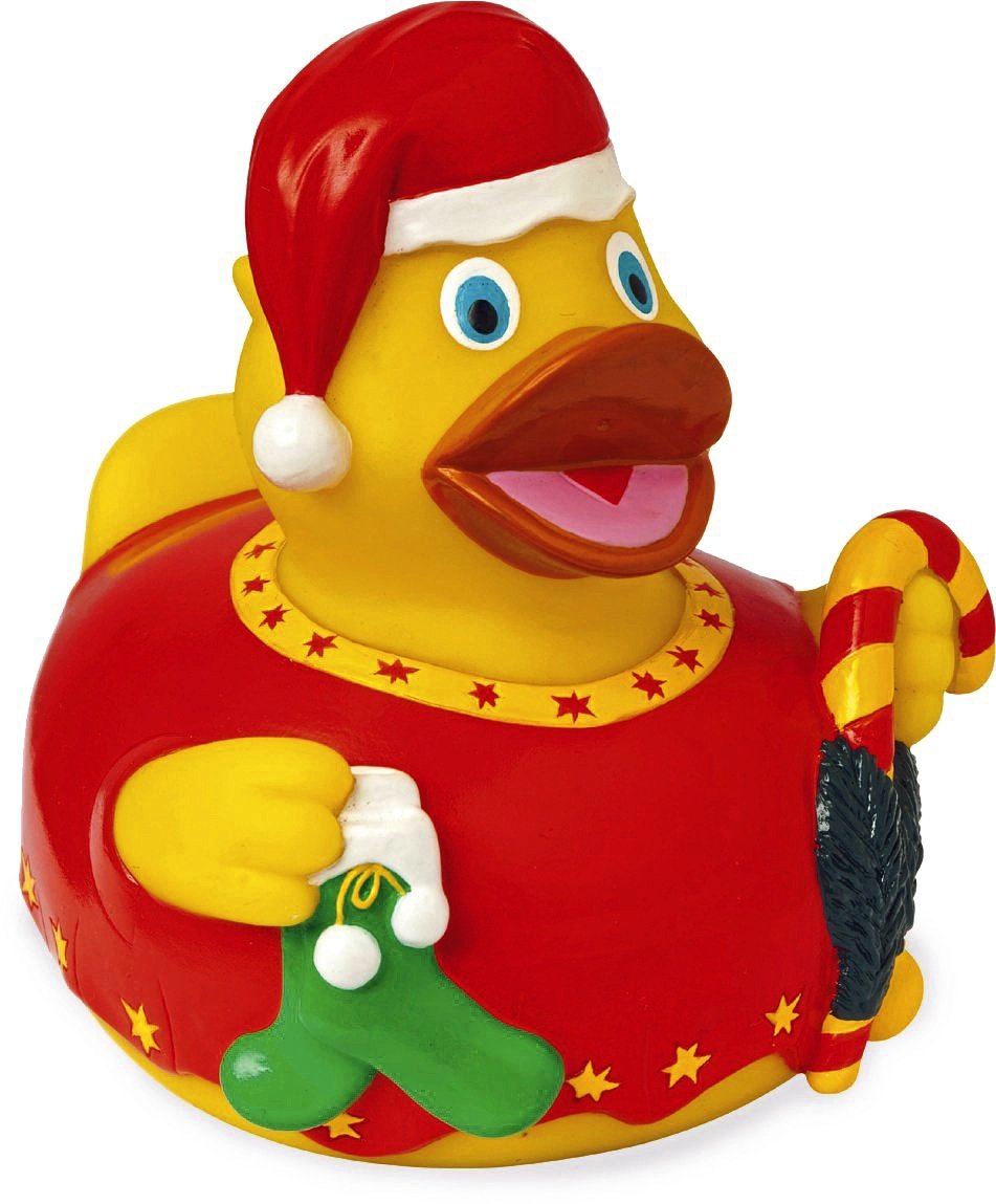 Mbw Schnabels® Quietsche-Ente Weihnachten 80mm