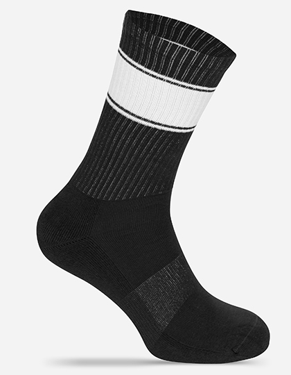 Tennis Socks Colored – Black/White