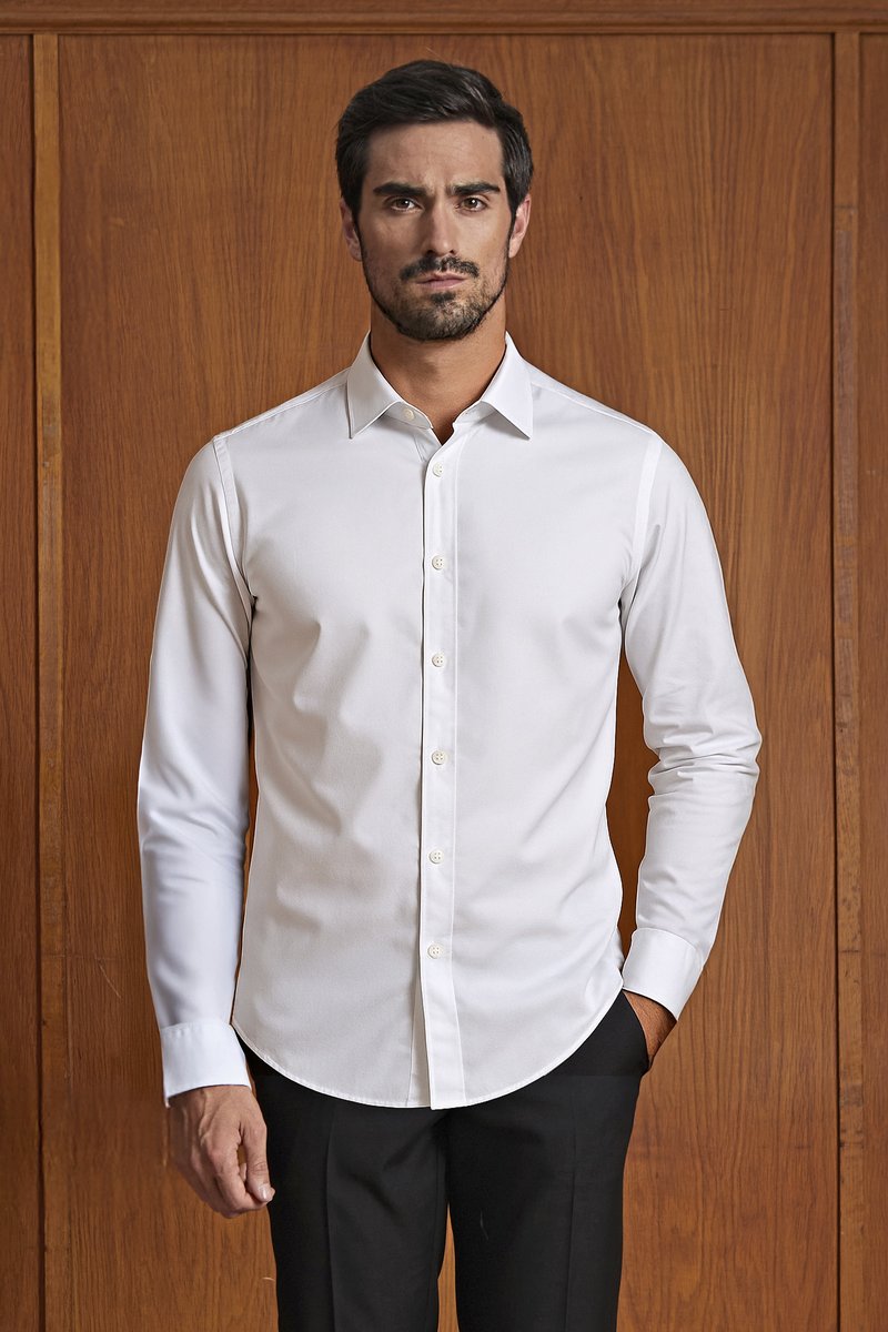 NEOBLU Herrenhemd Blaise aus Microtwill Baumwolle