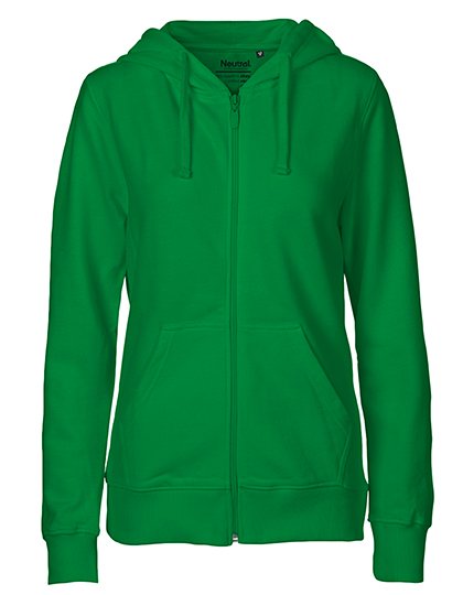 Neutral Felpa con Cappuccio e Zip in Cotone Biologico da Donna – Green