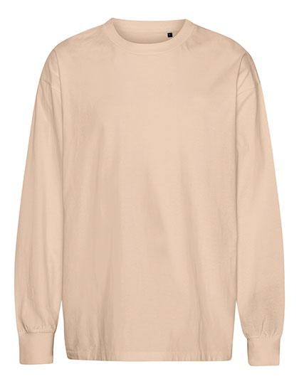 Tiger Cotton T-shirt oversize manches longues – Sand