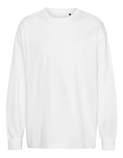 Tiger Cotton T-shirt oversize manches longues – White