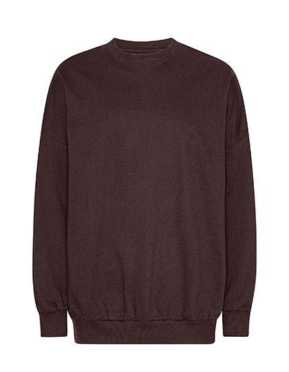 Tiger Cotton by Neutral Felpa Oversized in Cotone Biologico – Brown
