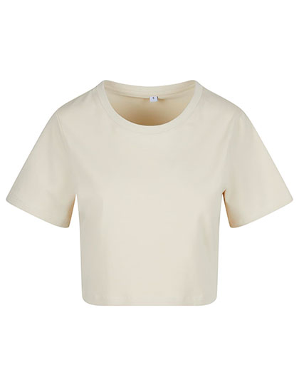 Ladies Cropped Tee – Sand
