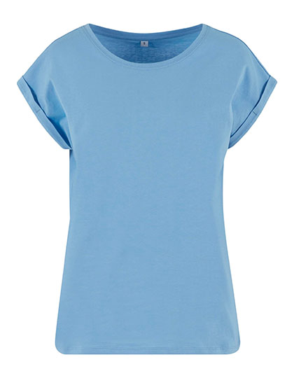Ladies Extended Shoulder Tee – Powder Blue