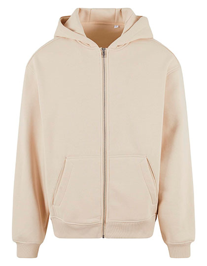 Sweat a capuche zippe oversize – Sand